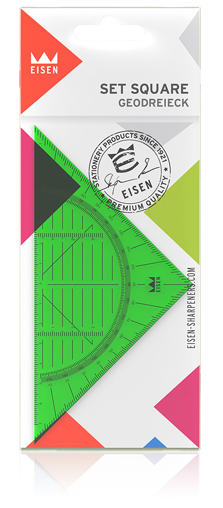 EISEN sharpeners - colorline pos set square #P250/92 green