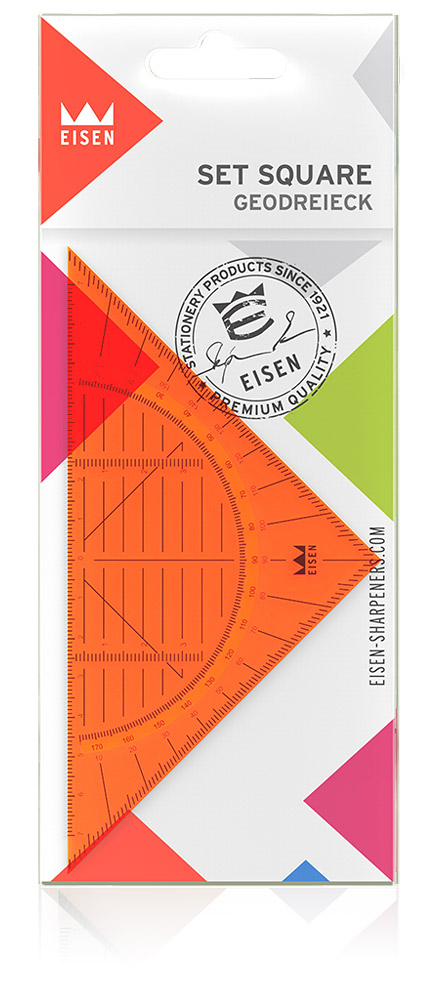 EISEN sharpeners - colorline pos set square #P250/92 orange
