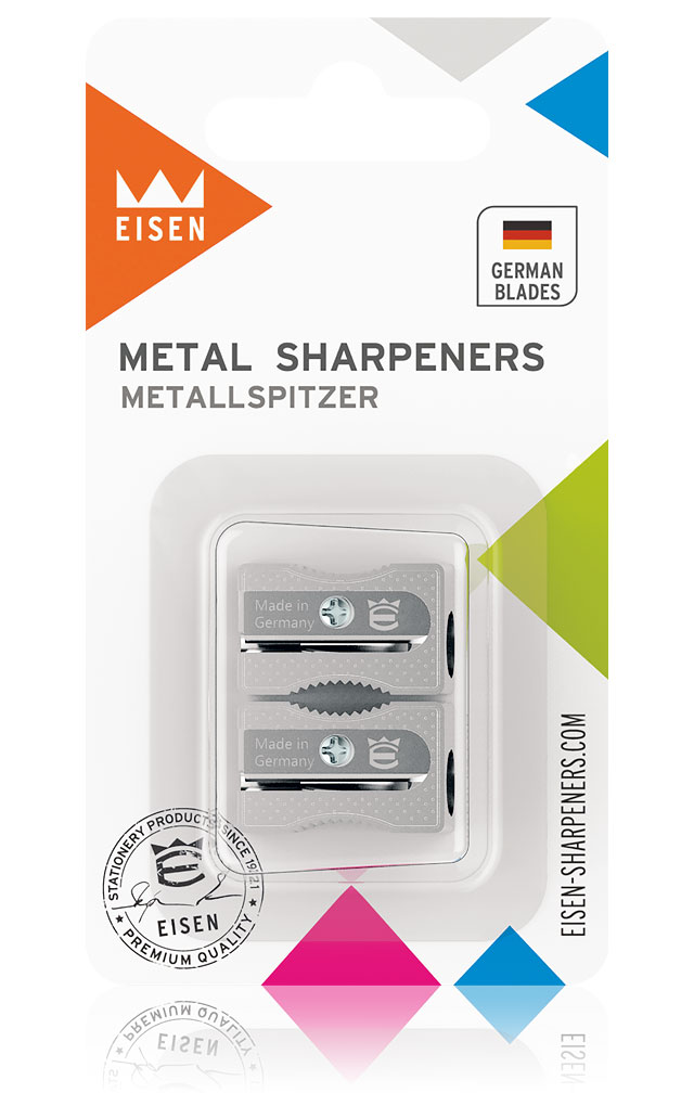 EISEN sharpeners - colorline pos sharpener #040/32 silver metal