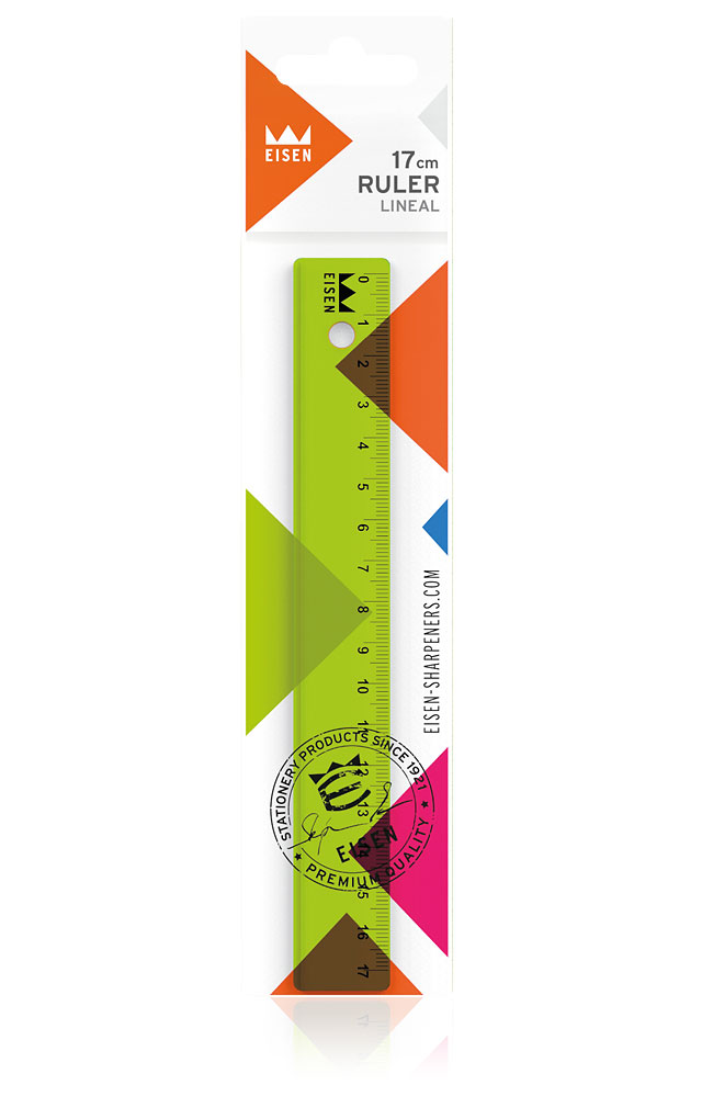 EISEN sharpeners - colorline pos ruler #P239/92 green