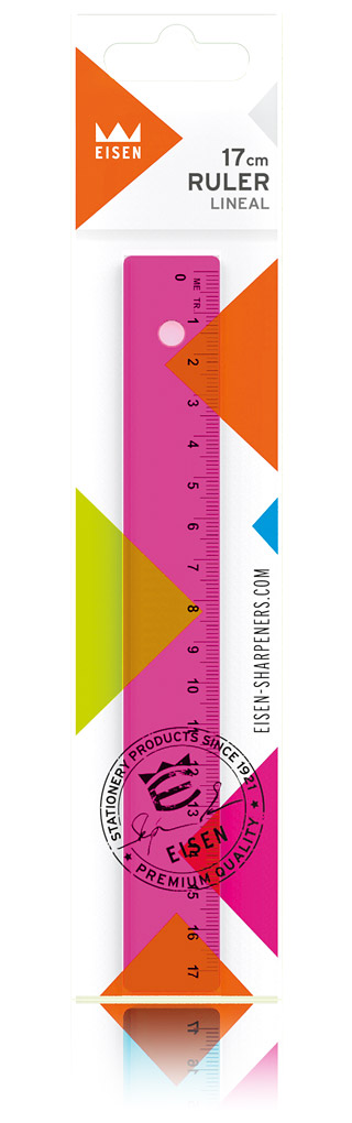 colorline pos ruler pink #P239/92 - EISEN sharpeners