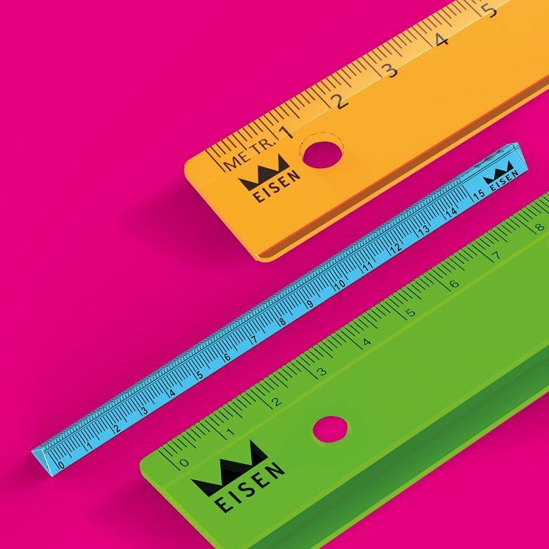 EISEN sharpeners - rulers colorline pos